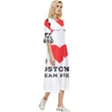 I love Boston cream pie Double Cuff Midi Dress View3