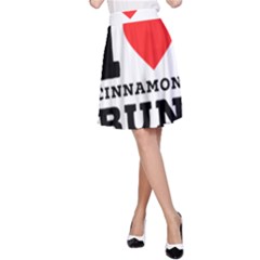 I Love Cinnamon Bun A-line Skirt by ilovewhateva