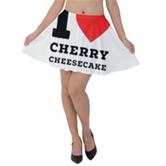 I Love Cherry Cheesecake Velvet Skater Skirt by ilovewhateva