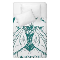 Green Insect Bee Illustration Duvet Cover Double Side (single Size) by pakminggu