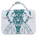 Green Insect Bee Illustration Satchel Handbag View3