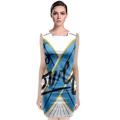 Wave Surfing Surfboard Surfing Classic Sleeveless Midi Dress by pakminggu