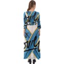 Wave Surfing Surfboard Surfing Button Up Boho Maxi Dress View2