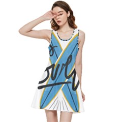 Wave Surfing Surfboard Surfing Inside Out Racerback Dress by pakminggu