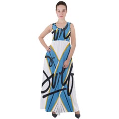 Wave Surfing Surfboard Surfing Empire Waist Velour Maxi Dress by pakminggu