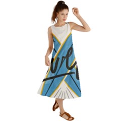 Wave Surfing Surfboard Surfing Summer Maxi Dress by pakminggu