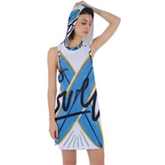 Wave Surfing Surfboard Surfing Racer Back Hoodie Dress by pakminggu