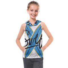 Wave Surfing Surfboard Surfing Kids  Sleeveless Hoodie by pakminggu