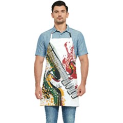 Electric Guitar Kitchen Apron by pakminggu