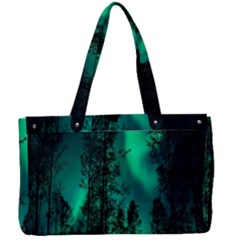 Aurora Northern Lights Celestial Magical Astronomy Canvas Work Bag by pakminggu