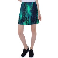 Aurora Northern Lights Celestial Magical Astronomy Tennis Skirt by pakminggu