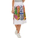 Brain Cerebrum Biology Abstract Midi Panel Skirt View1