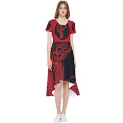 Artificial Intelligence Brain Think High Low Boho Dress by pakminggu