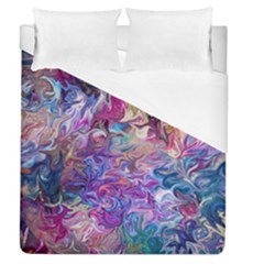 Painted Flames Duvet Cover (queen Size) by kaleidomarblingart