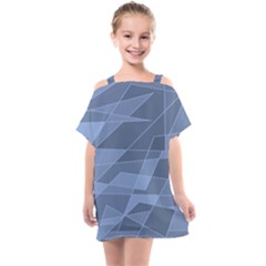 Lines Shapes Pattern Web Creative Kids  One Piece Chiffon Dress by danenraven