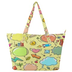 Cute Sketch Child Graphic Funny Full Print Shoulder Bag by danenraven