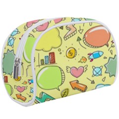 Cute Sketch Child Graphic Funny Make Up Case (large) by danenraven