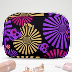 Seamless Halloween Day Of The Dead Make Up Pouch (small) by danenraven