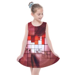 Pattern Structure Light Patterns Kids  Summer Dress by danenraven