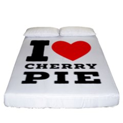 I Love Cherry Pie Fitted Sheet (king Size) by ilovewhateva