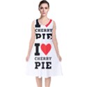 I love cherry pie V-Neck Midi Sleeveless Dress  View1