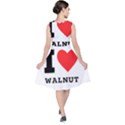 I love walnut V-Neck Midi Sleeveless Dress  View2