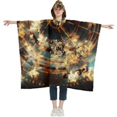 Science Fiction Background Fantasy Women s Hooded Rain Ponchos by danenraven