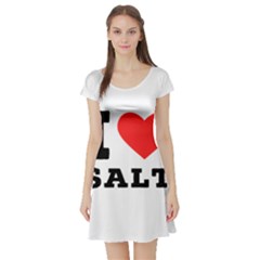 I Love Salt Short Sleeve Skater Dress by ilovewhateva