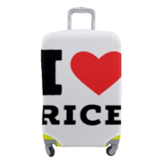 I Love Rice Luggage Cover (small) by ilovewhateva