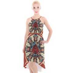 Grateful Dead Pacific Northwest High-low Halter Chiffon Dress  by Mog4mog4