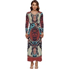 Grateful Dead Pacific Northwest Long Sleeve Longline Maxi Dress by Mog4mog4