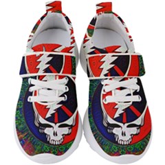 Grateful Dead Pattern Kids  Velcro Strap Shoes by Mog4mog4