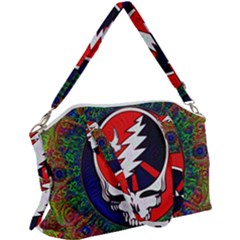 Grateful Dead Pattern Canvas Crossbody Bag by Mog4mog4