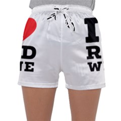 I Love Red Wine Sleepwear Shorts by ilovewhateva