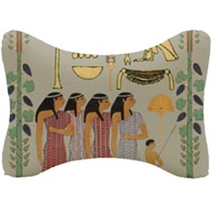 Egyptian Paper Women Child Owl Seat Head Rest Cushion by Mog4mog4