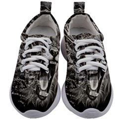 Lion Furious Abstract Desing Furious Kids Athletic Shoes by Mog4mog4