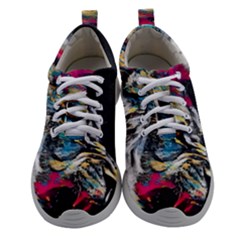 Angry Male Lion Roar Women Athletic Shoes by Mog4mog4