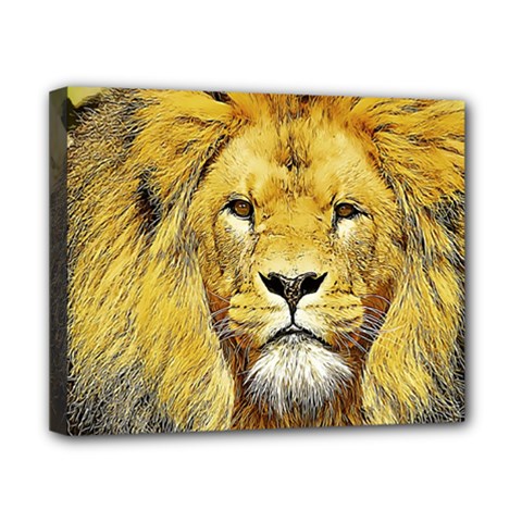 Lion Lioness Wildlife Hunter Canvas 10  X 8  (stretched) by Mog4mog4