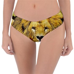 Lion Lioness Wildlife Hunter Reversible Classic Bikini Bottoms by Mog4mog4