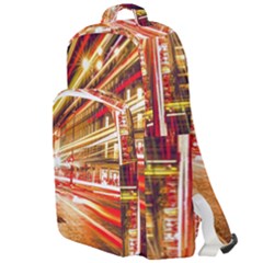 Telephone Booth Red London England Double Compartment Backpack by Mog4mog4