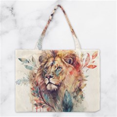 Lion Africa African Art Medium Tote Bag by Mog4mog4