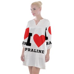 I Love Praline  Open Neck Shift Dress by ilovewhateva