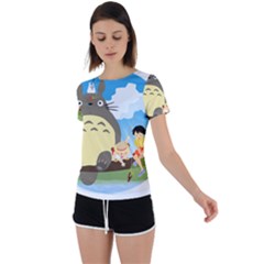 My Neighbor Totoro Totoro Back Circle Cutout Sports Tee by Mog4mog4