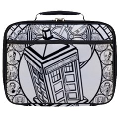 Bad Wolf Tardis Art Drawing Doctor Who Full Print Lunch Bag by Mog4mog4