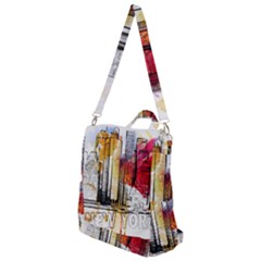 New York City Skyline Vector Illustration Crossbody Backpack by Mog4mog4