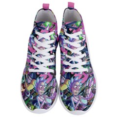 Cartoon Parody Time Travel Ultra Pattern Men s Lightweight High Top Sneakers by Mog4mog4