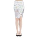 Cats And Food Doodle Seamless Pattern Midi Wrap Pencil Skirt View1