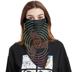 Black And Green Area Rug Neon Genesis Evangelion Computer Communication Face Covering Bandana (triangle) by Bakwanart