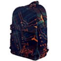 Abstract Colorful Circuit Classic Backpack View1