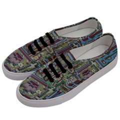 Arcade Game Retro Pattern Men s Classic Low Top Sneakers by Bakwanart